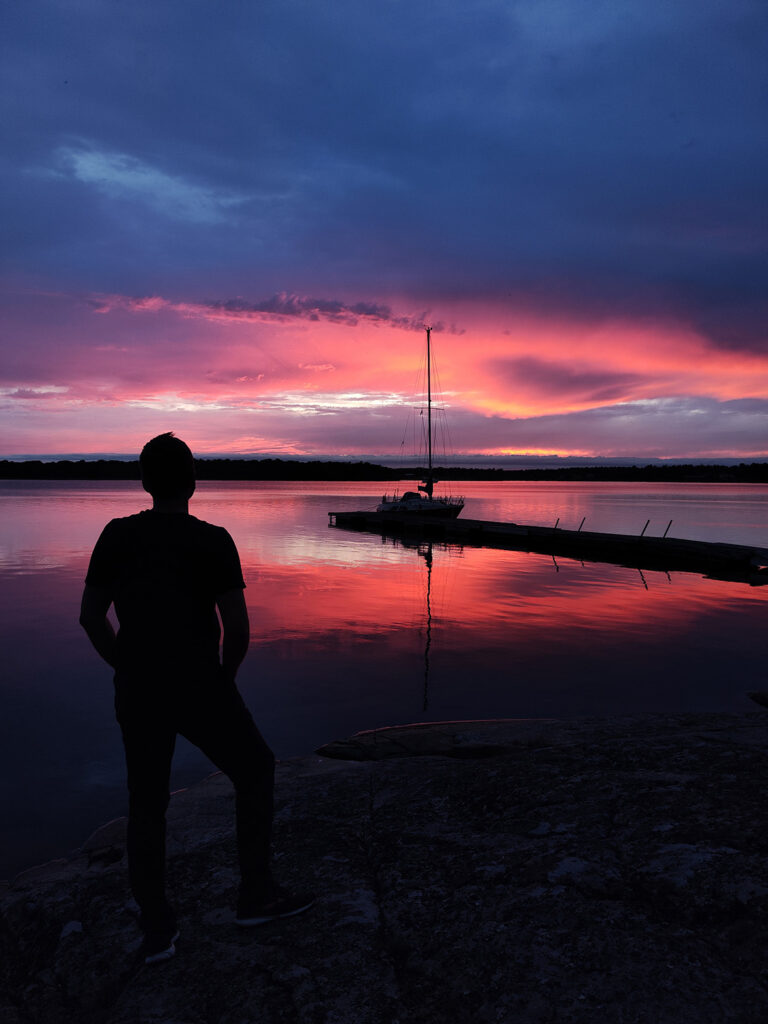 Sonnenuntergang auf Haglö